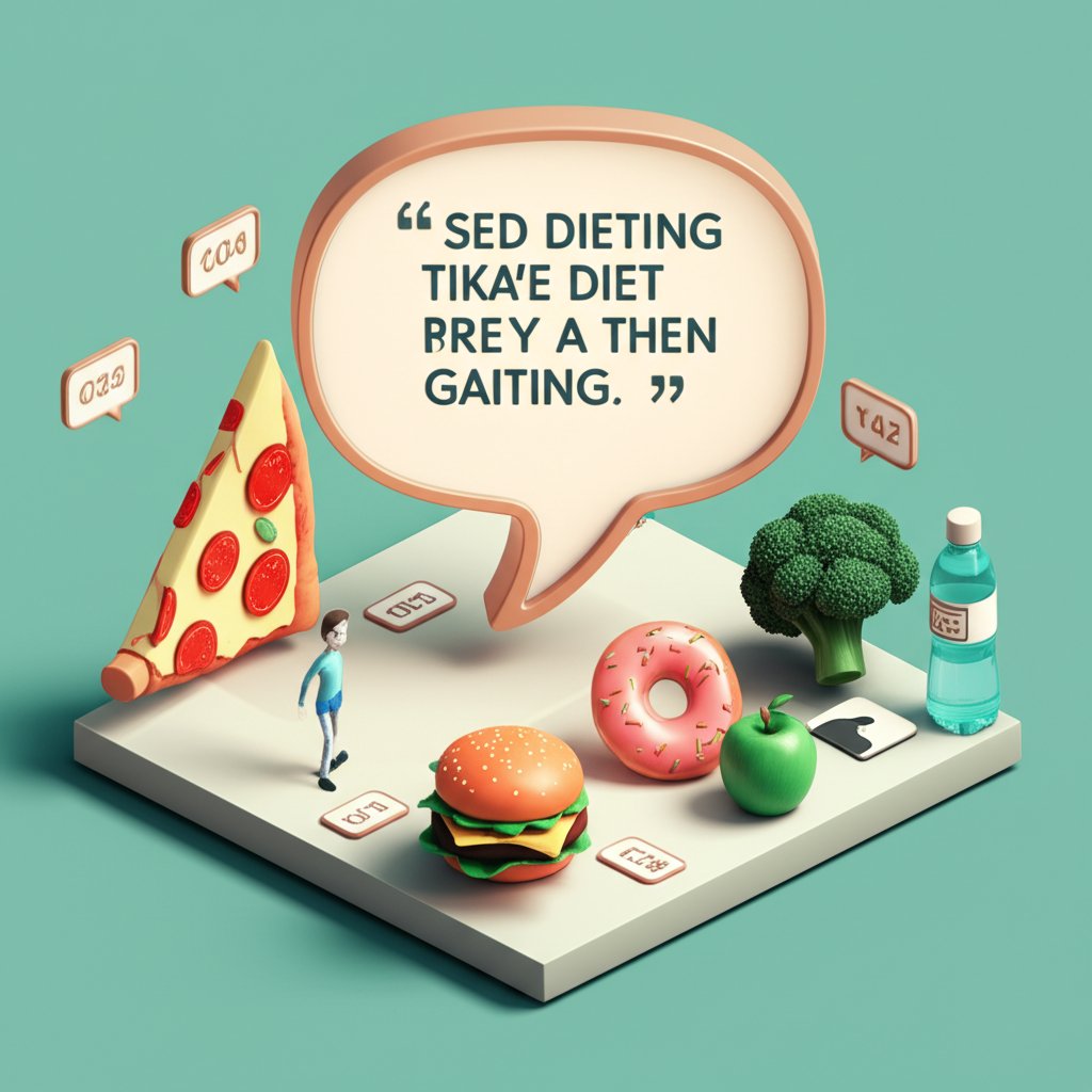 Funny quotes: Navigating the diet gauntlet with humor and a smile.