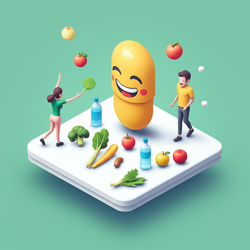 Laughter: the best medicine for your diet, promoting healthy eating and wellness.