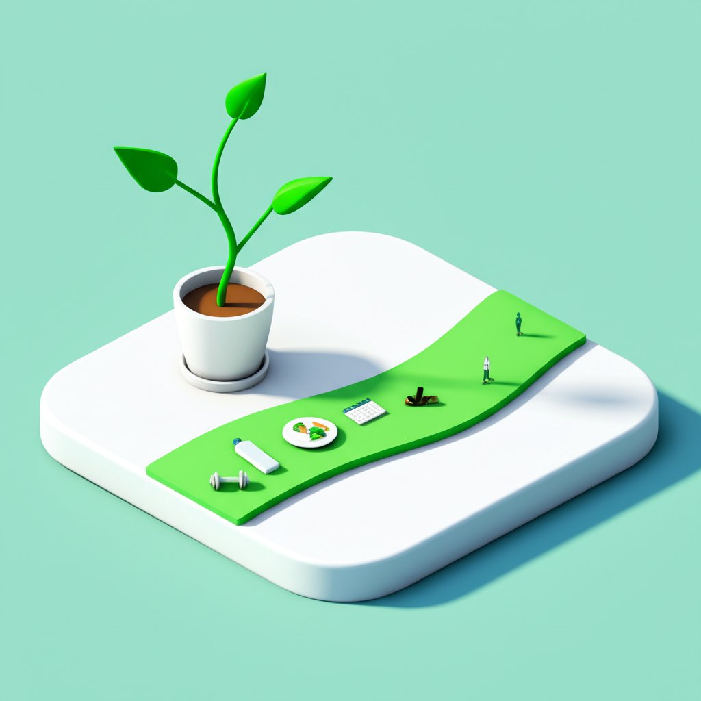 Cultivating consistent daily habits for lasting weight loss success.