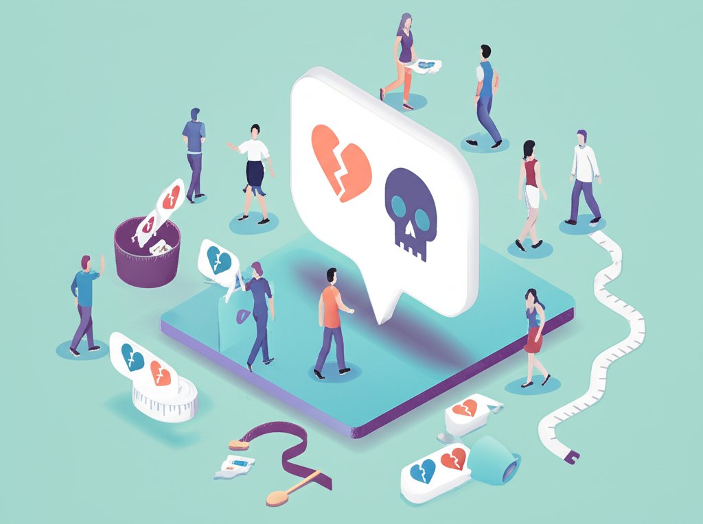 Unmasking saboteur weight loss phrases. Ditch toxic diet talk for health.